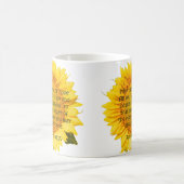 Hoffnung Blüten: Römer 15:13 Sonnenblumen-Tasse Kaffeetasse (Mittel)