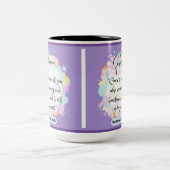 Hoffnung Botschaft - Matthew 11-28 - Zwei-Tone-Tas Zweifarbige Tasse (Mittel)