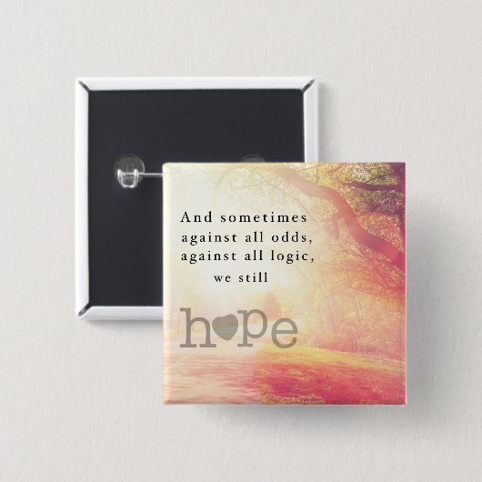 Hoffnung Button (Vorne & Hinten)