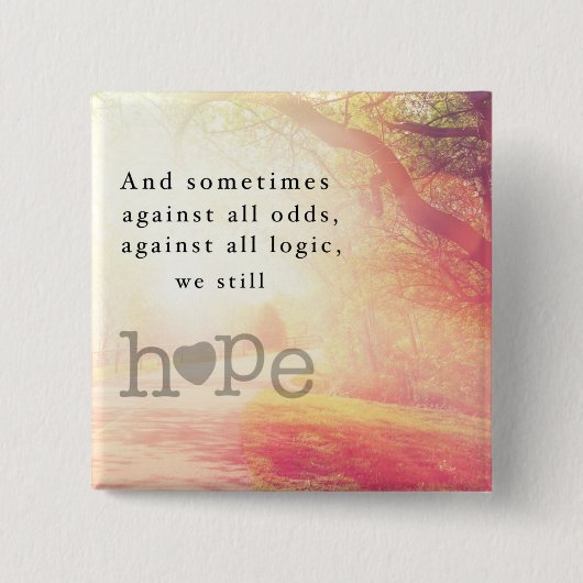 Hoffnung Button (Vorderseite)