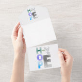 Hoffnung - Christliche Fait Einladungen & Ankündig (Abreißen)