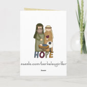 Hoffnung Christliche Weihnachtsgrüßkarte Feiertagskarte (Rückseite)