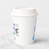 Hoffnung - Christlicher Glaube Inspiration Papiert Pappbecher (Links)