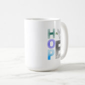 Hoffnung - Christlicher Glaube Inspiration Tasse (VorderseiteRechts)