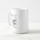 Hoffnung - Christlicher Glaube Inspiration Tasse (Vorderseite Links)