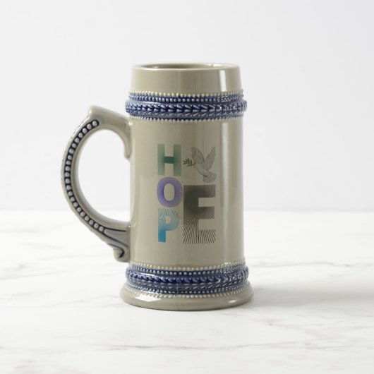 Hoffnung - Christlicher Glaube Inspiration Tasse (Links)