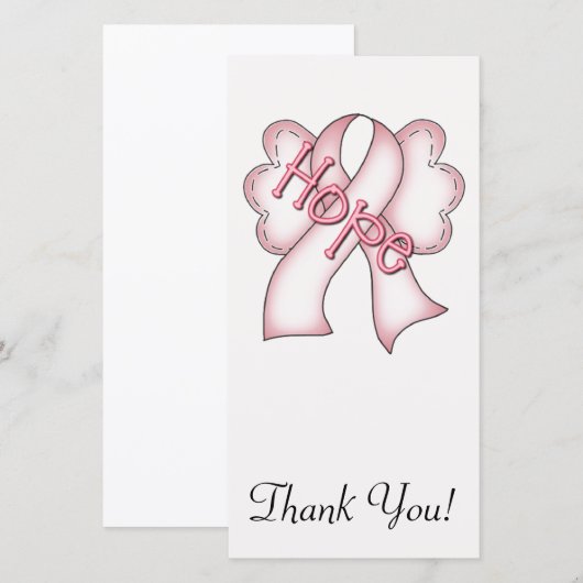 Hoffnung Dankeskarte (Vorne/Hinten)