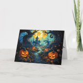 Hoffnung, dass du ein glückliches Halloween hast Karte (Vorderseite)