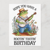 Hoffnung, dass du einen Rotin' Tootin' Birthday Fr Postkarte (Vorderseite)