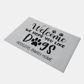Hoffnung, dass du Hunde magst Fußmatte (Schrägansicht)