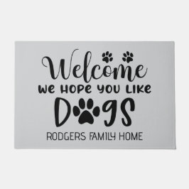 Hoffnung, dass du Hunde magst Fußmatte
