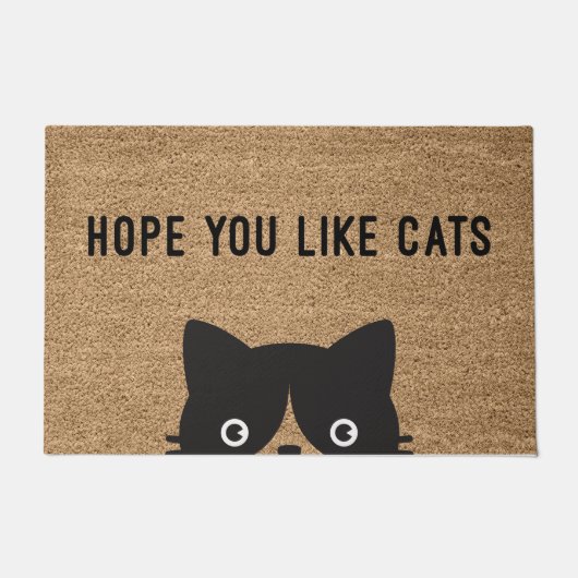 Hoffnung, dass du Katzen magst Fußmatte (Vorderseite)