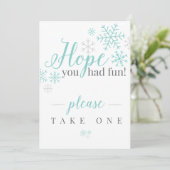 Hoffnung, dass du Spaß hattest Einladung (Stehend Vorderseite)