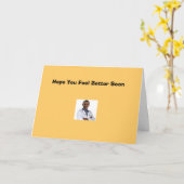 "Hoffnung, dass es dir besser geht! Karte (Gelbe Blume)