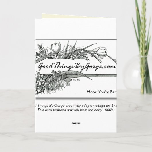 Hoffnung, dass es dir besser geht karte (Rückseite)