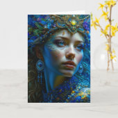 Hoffnung Dein Tag ist verzaubert | Fantasy Art Karte (Gelbe Blume)