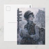 Hoffnung / Der Postbote / Das verlassene Dorf Postkarte (Vorne/Hinten)
