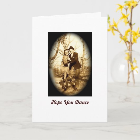 Hoffnung, die Sie tanzen Karte (Gelbe Blume)