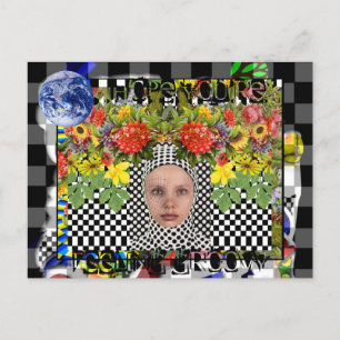 Hoffnung du bist Gefühl Groovy Postkarte