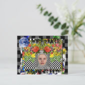 Hoffnung du bist Gefühl Groovy Postkarte (Stehend Vorderseite)