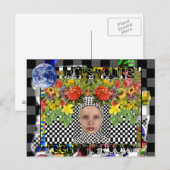 Hoffnung du bist Gefühl Groovy Postkarte (Vorne/Hinten)
