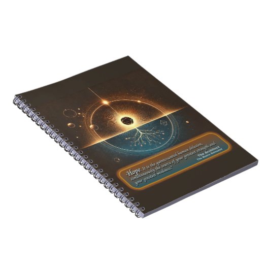 "Hoffnung durch den Architekt" Notepad Notizblock (Rechte Seite)