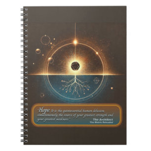 "Hoffnung durch den Architekt" Notepad Notizblock