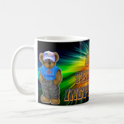 Hoffnung durch Inspiration Kaffeetasse (Links)