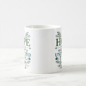 Hoffnung durch jede unerwartete Wendung Boho Chris Kaffeetasse (Mittel)