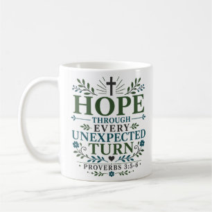 Hoffnung durch jede unerwartete Wendung Boho Chris Kaffeetasse