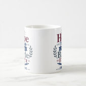 Hoffnung durch jeden Kampf Bibelzitat Kaffeetasse (Mittel)