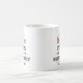 Hoffnung entsteht in der Hingabe an die christlich Kaffeetasse (Mittel)