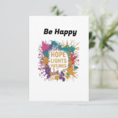 Hoffnung erhellt die Zukunft  RSVP Karte (Stehend Vorderseite)