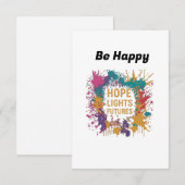 Hoffnung erhellt die Zukunft  RSVP Karte (Vorne/Hinten)