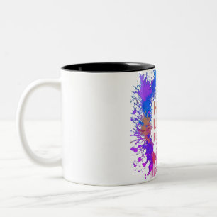 Hoffnung erhellt Zukunftsaussichten Zweifarbige Tasse
