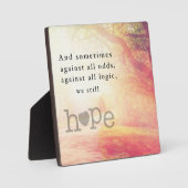 Hoffnung Fotoplatte (Vorderseite)