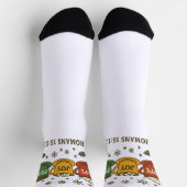 Hoffnung Freude Frieden und Kakao Socken (Oben)