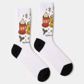 Hoffnung Freude Frieden und Kakao Socken (Rechts)