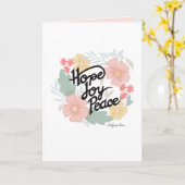 Hoffnung, Freude, Friedensförderungskarte Karte (Gelbe Blume)