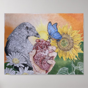 Hoffnung Frieden Liebe Poster