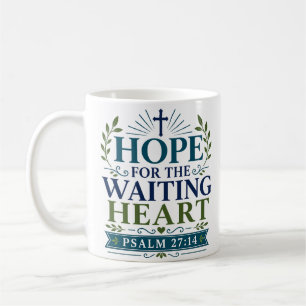 Hoffnung für das wartende Herz Ästhetische christl Kaffeetasse