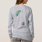 Hoffnung für den Weltfrieden | Frauen Langschläfch T-Shirt (Rückseite)