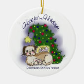 Hoffnung für die Feiertage Keramikornament (Vorne)