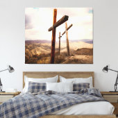 HOFFNUNG FÜR DIE WORLD Stretched Canvas Print Leinwanddruck (Insitu (Schlafzimmer))