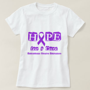 Hoffnung für eine Heilungs-lila Band Alzheimers T-Shirt
