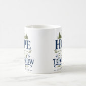 Hoffnung für jeden Morgen Devotionszitat Kaffeetasse (Mittel)