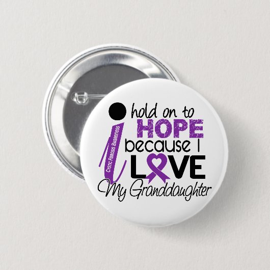 Hoffnung für meine Enkelin-zystische Fibrose Button (Vorne & Hinten)