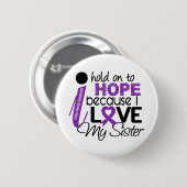 Hoffnung für meine Schwester-zystische Fibrose Button (Vorne & Hinten)