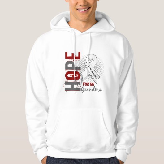 Hoffnung für meinen Großmutter-Lungenkrebs Hoodie (Vorderseite)