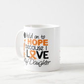 Hoffnung für meinen Tochter-multiple Sklerose Kaffeetasse (Vorderseite Links)